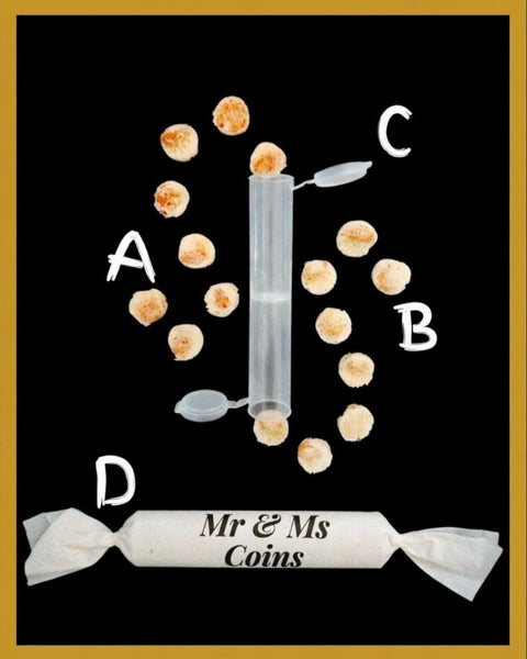 <<< Mr & Ms Coins >>> 16 disks bites in portions of 8 ( 49 cents each shipping included)