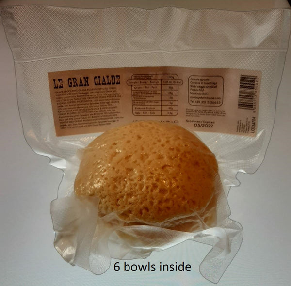 <<< LE GRAN CIALDE >>> 144 PARMESAN BOWLS INSIDE THE CATERING BOX (2,20 €/bowl + shipping)